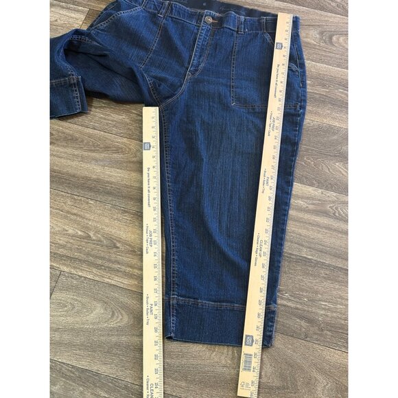 GLORIA VANDERBILT RHEA CAPRI JEANS STRETCH COMFORT WAIST WOMENS PLUS SIZE 18 - Picture 5 of 9